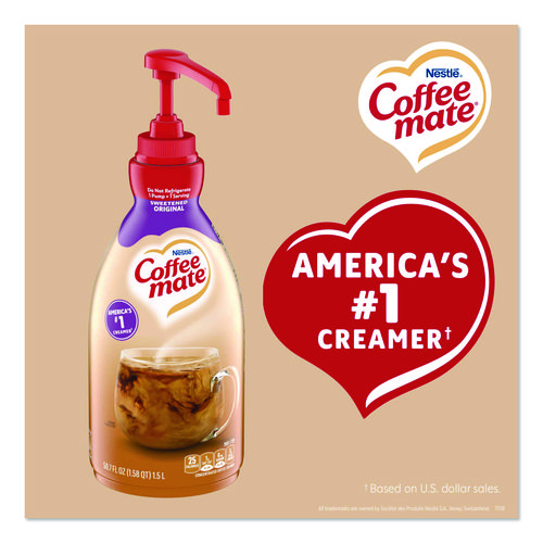 Liquid Coffee Creamer, Sweetened Original, 1.5 L Pump Bottle