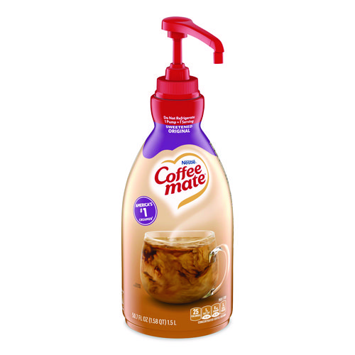 Liquid Coffee Creamer, Sweetened Original, 1.5 L Pump Bottle