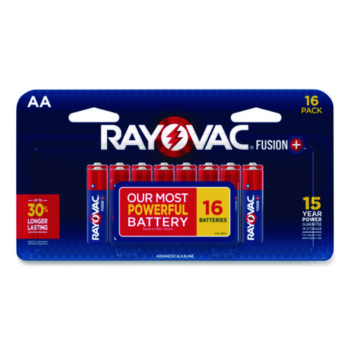 Fusion Performance, Alkaline AA Batteries, 16/Pack