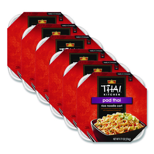 Thai Kitchen Pad Thai Rice Noodle Cart, 9.77 oz Individually Wrapped, 6/Carton