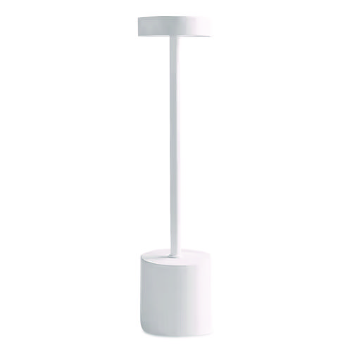 LED Desk Lamp, Candlestick Neck, 13.5" High, White