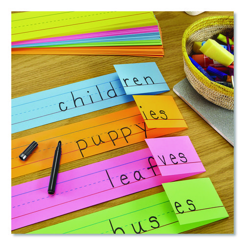 Sentence Strips, Medium, Assorted Colors, 100/Pack