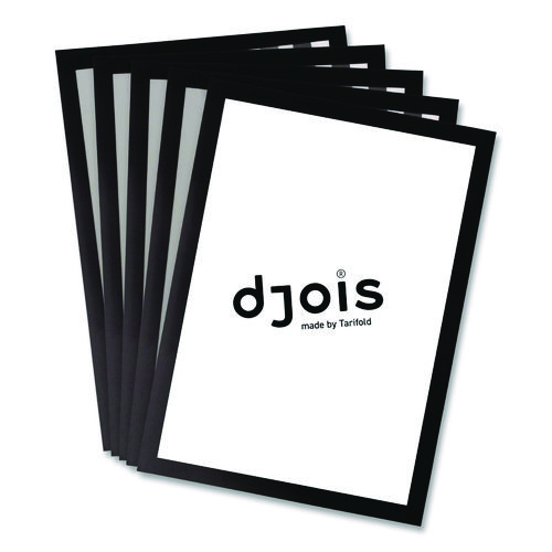 SOLO Magnetic Frame, 8.5 x 11 Insert, Black Frame, 5/Pack