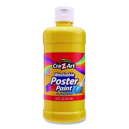 Washable Kids Paint, Assorted Colors, 16 oz Bottle, 6/Pack