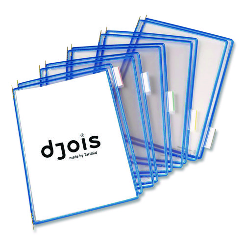 Pivoting Pockets, 1 Section, Blue, 10/Pack