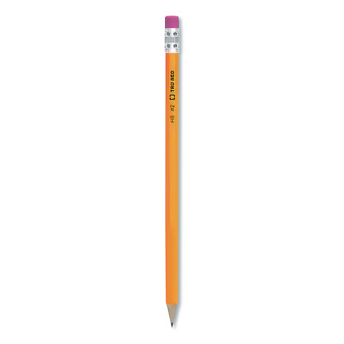 Pre-Sharpened Wooden Pencil, HB (#2), Black Lead, Yellow Barrel, 72/Pack