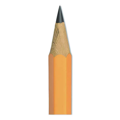 Pre-Sharpened Wooden Pencil, HB (#2), Black Lead, Yellow Barrel, 72/Pack