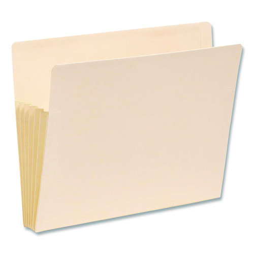 Manila End Tab TUFF Pockets, 5.25" Expansion, Letter Size, Manila, 10/Box