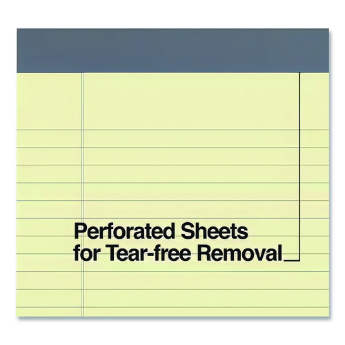 Notepads, Wide/Legal Rule, 50 Canary-Yellow 8.5 x 11.75 Sheets, 12/Pack