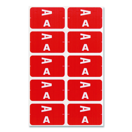 AlphaZ Color-Coded First Letter Combo Alpha Labels, I/V, 1.16 x 3.63, Pink/White, 5/Sheet, 20 Sheets/Pack