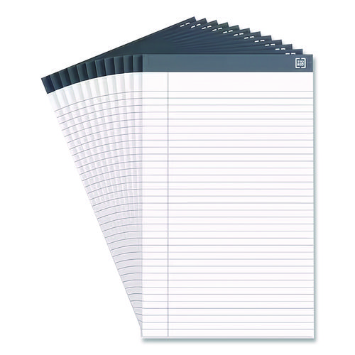 Notepads, Wide/Legal Rule, 50 White 8.5 x 14 Sheets, 12/Pack