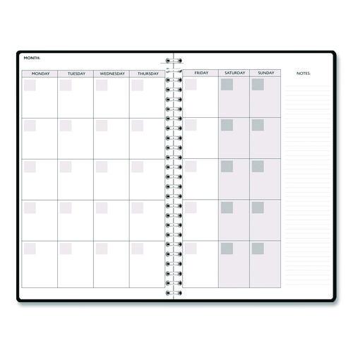 Recycled Non-Dated Monthly/Weekly Planner, Mushrooms, Multicolor Cover, Undated