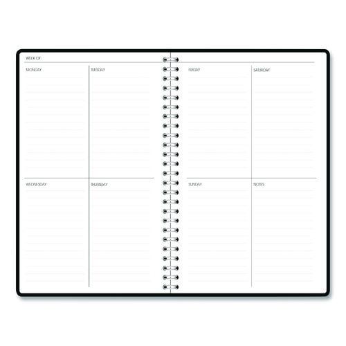 Recycled Non-Dated Monthly/Weekly Planner, Abstract Faces, Black/White Cover, Undated