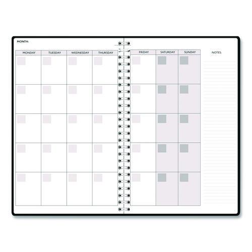 Recycled Non-Dated Monthly/Weekly Planner, Crystals, Blue/Pink/White Cover, Undated