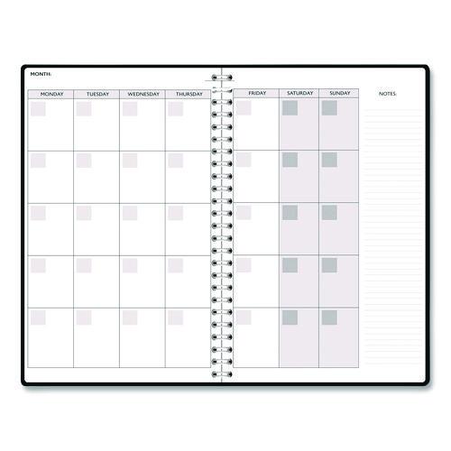 Recycled Non-Dated Monthly/Weekly Planner, Fall Floral, Multicolor Cover, Undated