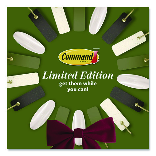 Limited Edition Hooks and Clips, Soot, 3 lb Capacity, 2 Hooks, 8 Clips and 12 Strips/Pack