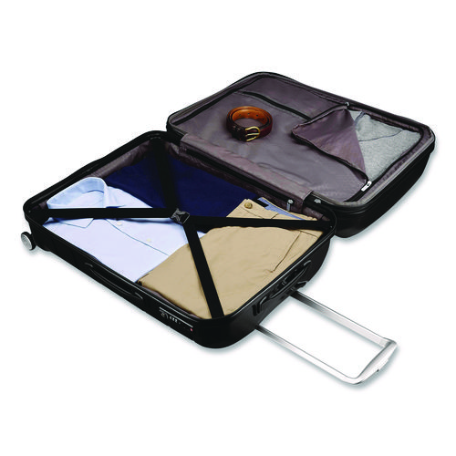 Freeform Hard Side Carry-On Suitcase, Four-Wheeled Spinner, 20.95 x 13.8 x 31.1, Black