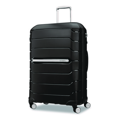 Freeform Hard Side Carry-On Suitcase, Four-Wheeled Spinner, 20.95 x 13.8 x 31.1, Black