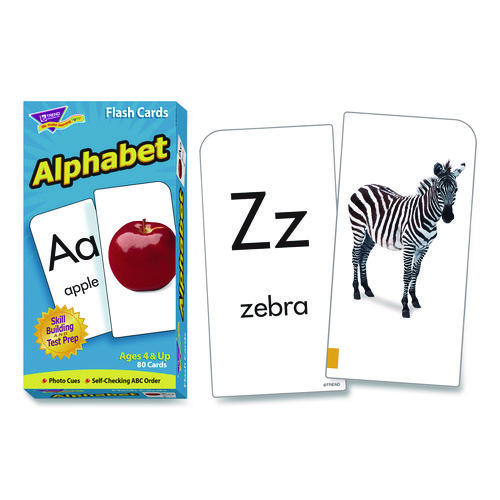 ESL and ELL Resources Alphabet Flash Cards, 3" x 3", Multicolor, 80 Cards/Set