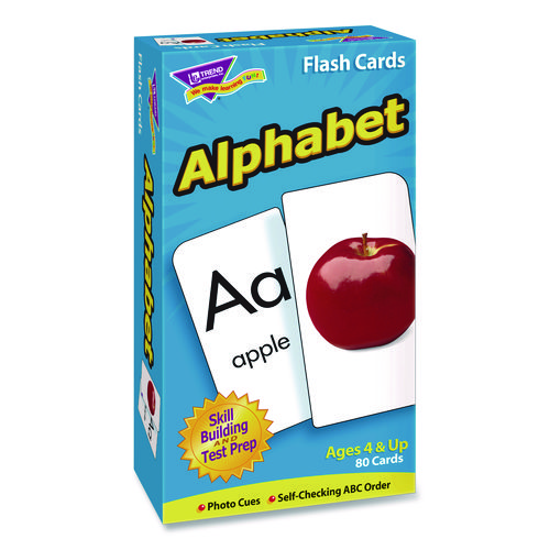 ESL and ELL Resources Alphabet Flash Cards, 3" x 3", Multicolor, 80 Cards/Set