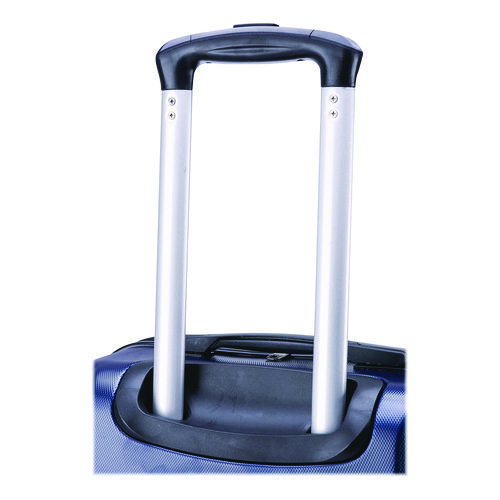 Pilot Hard Side Carry-On Suitcase, Four-Wheeled Spinner, 16.34 x 10.24 x 25.39, Blue