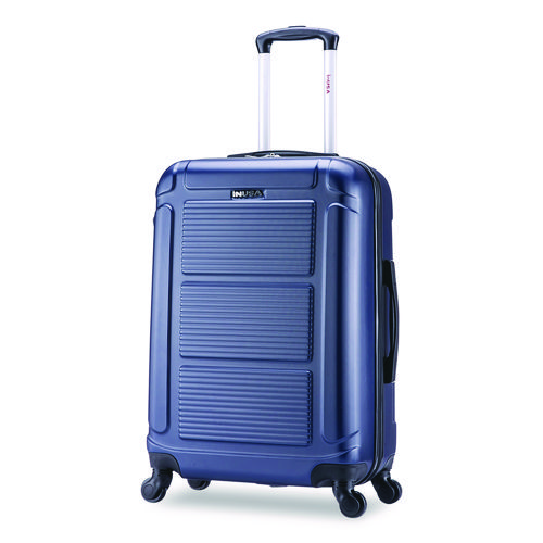 Pilot Hard Side Carry-On Suitcase, Four-Wheeled Spinner, 16.34 x 10.24 x 25.39, Blue