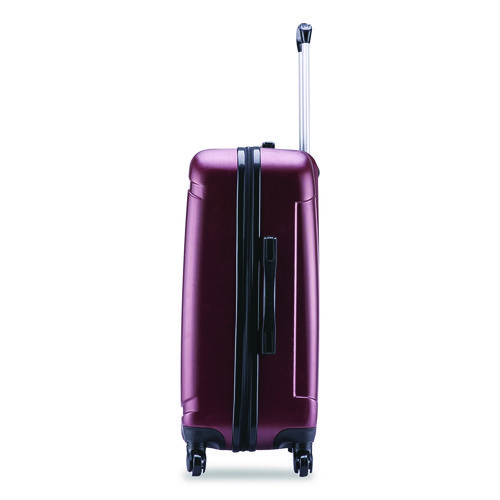 Pilot Hard Side Carry-On Suitcase, Four-Wheeled Spinner, 16.34 x 10.24 x 25.39, Wine