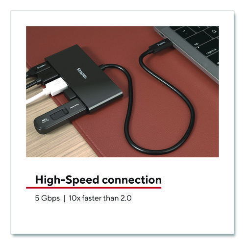 USB 3.0 Hubs, 4-Port, Black