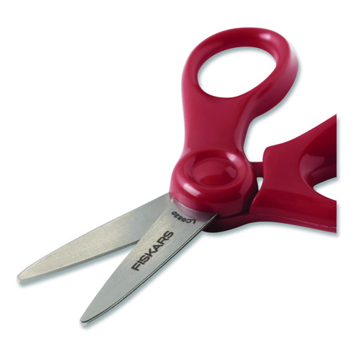 Kids Scissors Classpack, 5" Long, Straight Assorted Handle Colors, 12/Pack