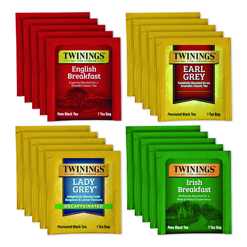 Black Tea Variety Pack, Assorted Flavors, 20/Box