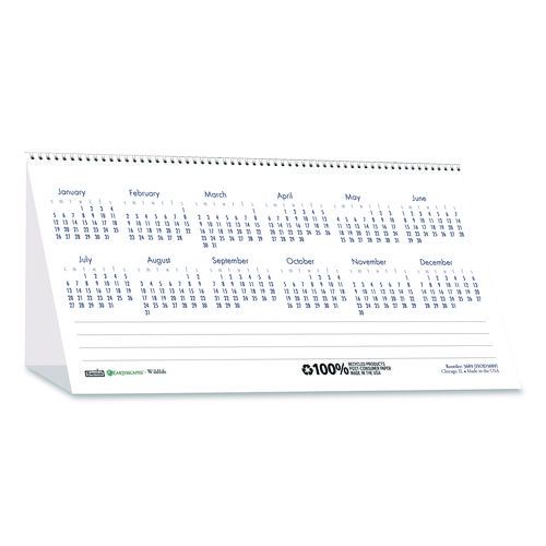 Recycled Gardens of the World Monthly Desktop Calendar, Garden Scene Photography, 8.5 x 4.25, White, 12-Month (Jan-Dec): 2025