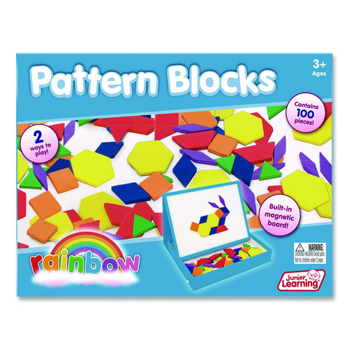 Rainbow Pattern Blocks, Ages 3 to 4