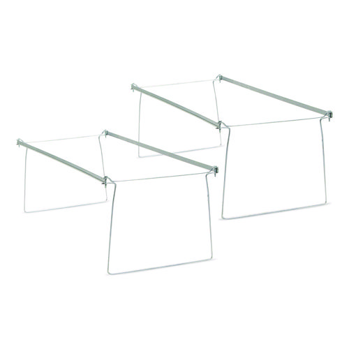 Steel Hanging Folder Drawer Frame, 1 Section, Letter Size, 23" to 27" Long, Gray, 2/Pack