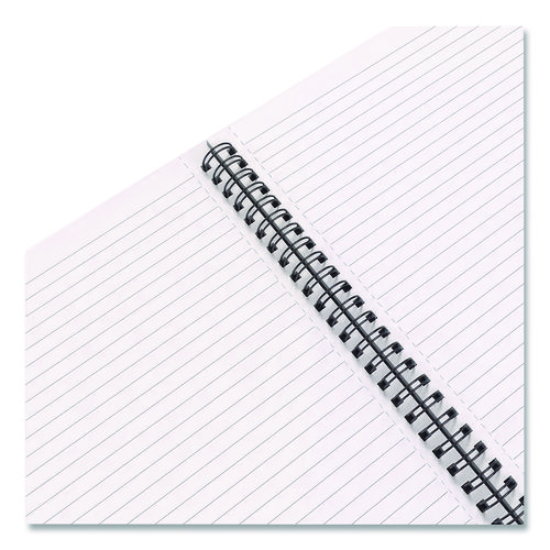 Wirebound Soft-Cover Notebook, 1-Subject, Narrow Rule, Black Cover, (80) 9.5 x 6.5 Sheets