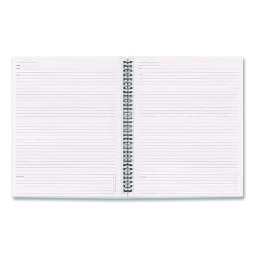Wirebound Soft-Cover Business-Meeting Journal, Meeting-Minutes/Notes Format, Black Cover, (80) 11 x 8.5 Sheets