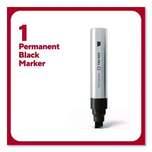 XL Permanent Marker, Extra-Broad Chisel Tip, Black