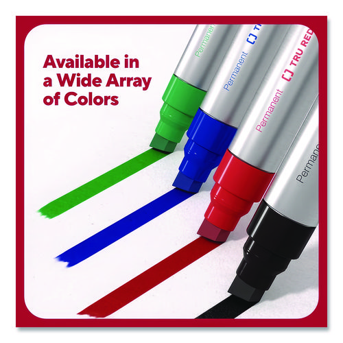 TUD24398949 - Conquer your largest projects with extra-large tank-style markers. Depending on how you wish to express yourself, the extra-broad chisel tip lets you lay down fine and thin or bold and thick lines, simply by varying your hand position while marking. To help you quickly differentiate between these XL markers, each durable aluminum barrel features a tip type icon printed along its side along with an ink-color-coordinated tip taper and cap. An oversized ink reservoir provides a 200-meter life cycle, ensuring long-lasting, reliable performance. Fast-drying, water-resistant ink marks on nearly any surface and dries in ten seconds or less, minimizing the potential for smudges and smears. Marker Ink Type: Permanent; Marker Tip Type: Chisel; Marker Tip Size (text): Extra-Broad; Marker Color(s): Assorted.