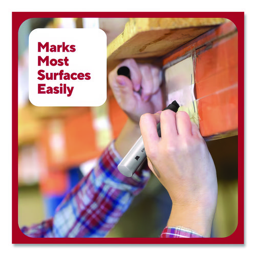TUD24398949 - Conquer your largest projects with extra-large tank-style markers. Depending on how you wish to express yourself, the extra-broad chisel tip lets you lay down fine and thin or bold and thick lines, simply by varying your hand position while marking. To help you quickly differentiate between these XL markers, each durable aluminum barrel features a tip type icon printed along its side along with an ink-color-coordinated tip taper and cap. An oversized ink reservoir provides a 200-meter life cycle, ensuring long-lasting, reliable performance. Fast-drying, water-resistant ink marks on nearly any surface and dries in ten seconds or less, minimizing the potential for smudges and smears. Marker Ink Type: Permanent; Marker Tip Type: Chisel; Marker Tip Size (text): Extra-Broad; Marker Color(s): Assorted.