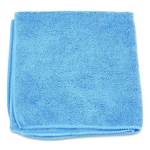 MicroWorks Microfiber Towels, 12 x 12, Blue, Dozen