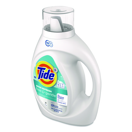 Free and Gentle Odor Refresh Liquid Laundry Detergent, 39 Loads, 55 oz Bottle, 4/Carton