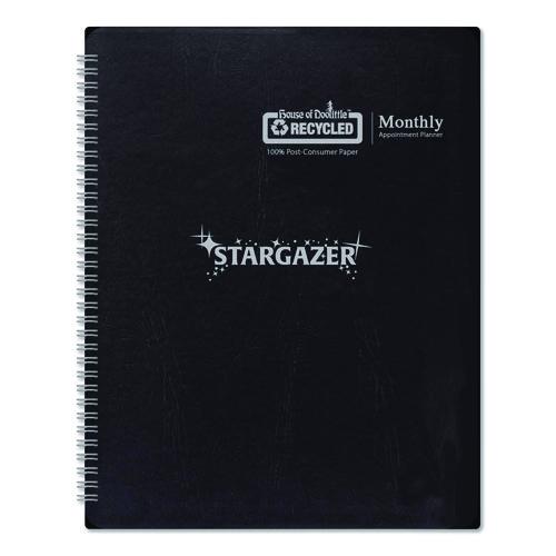 Recycled Stargazer Monthly Planner, Stargazer Artwork, 11 x 7, Black Cover, 13-Month (Dec to Dec): 2026