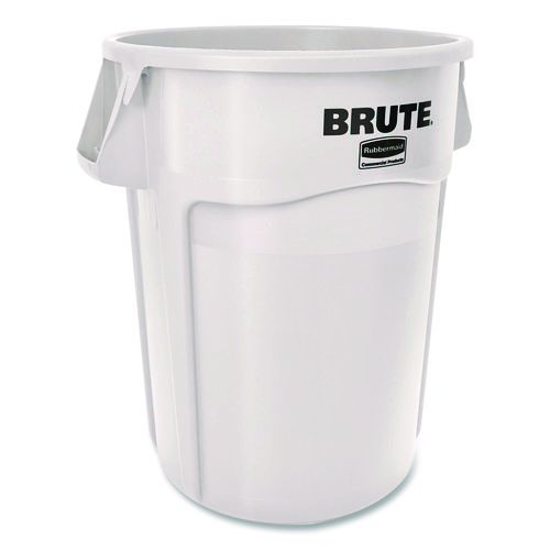 Brute Container, 44 gal, Plastic, White