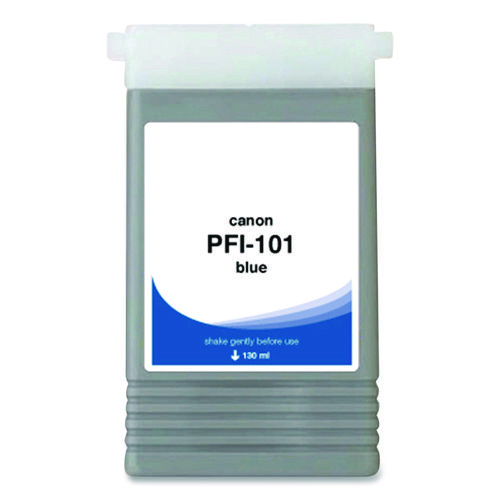 Compatible Blue Ink, Replacement for PFI-101 (0891B001AA), 130 mL