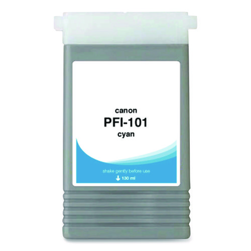 Compatible Cyan Ink, Replacement for PFI-101 (0883B001AA), 130 mL