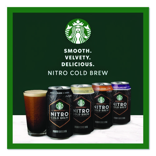 Nitro Cold Brew Coffee, Dark Cocoa Sweet Cream, 9.6 oz Can, 12/Carton