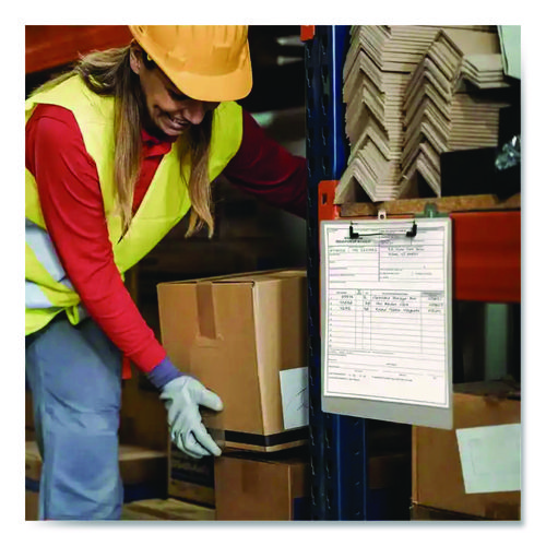 Officemate Aluminum Magnetic Clipboard, 1.5" Clip Capacity, Holds 8 x 11 Sheets, Gray
