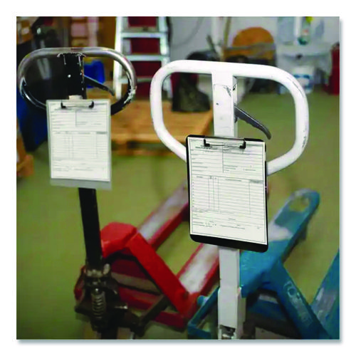 Officemate Aluminum Magnetic Clipboard, 1.5" Clip Capacity, Holds 8 x 11 Sheets, Gray