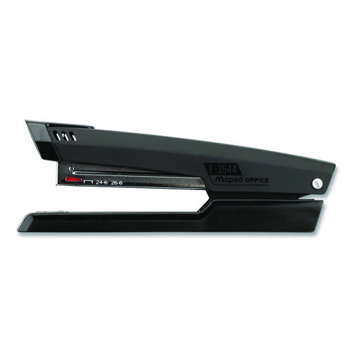 Essentials Metal Full Strip Stapler and Remover Combo, 25 Sheet Capacity, Black