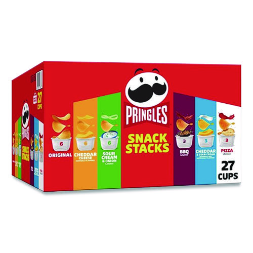 Snack Stack Variety Pack Crisps, (6) 0.67 and (21) 0.74 oz/Tubs, 27/Carton