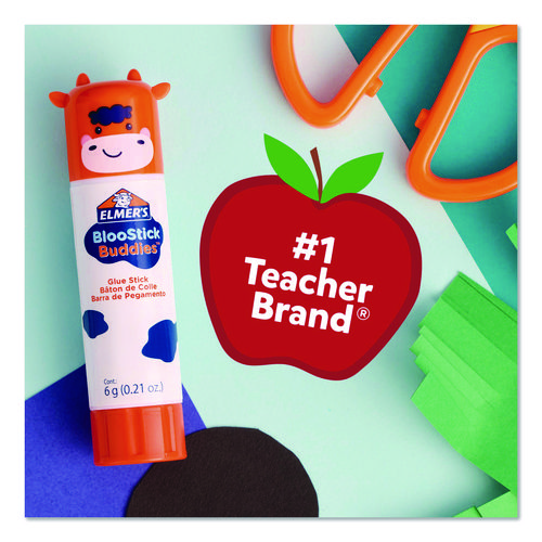 BlooStick Buddies and Disappearing Purple Glue Stick Combo Pack, 0.21 oz, Dries Clear, 12/Pack